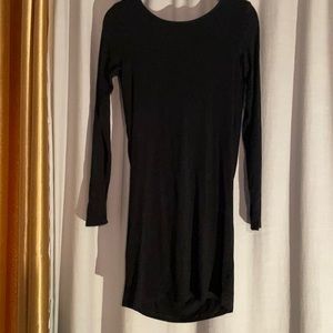 Black low back dress